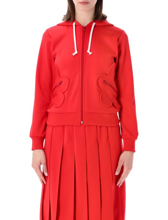 26SS 꼼데가르송 후드 티셔츠 NQT006 2 RED