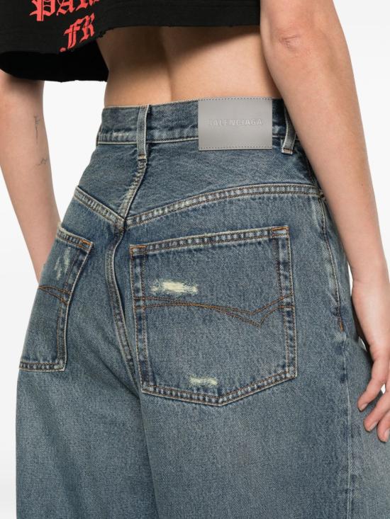 26SS 발렌시아가 스트레이트 팬츠 872174TUW58 4129 DIRTY VINTAGE BLUE - BALENCIAGA