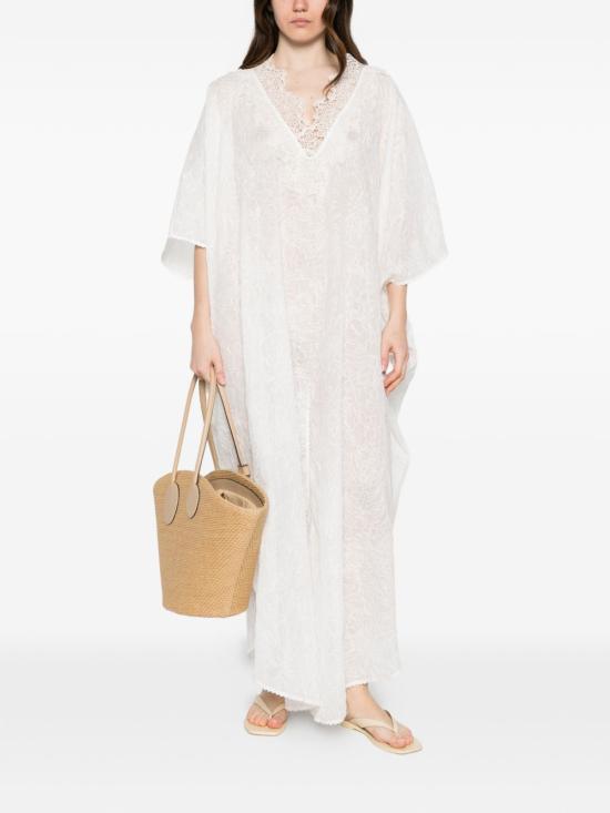 26SS 에르마노 설비노 미디 원피스 D484Q709RXG10602 BIANCO - ERMANNO SCERVINO