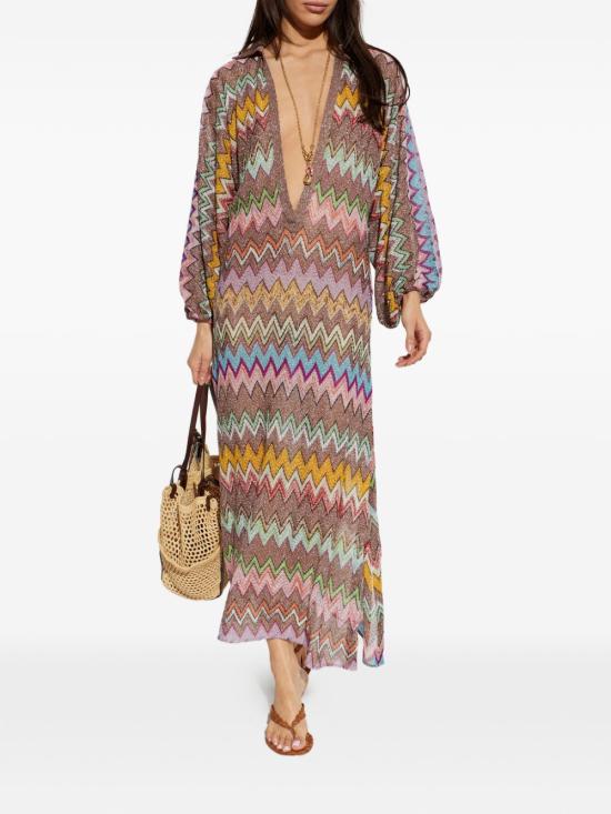 26SS 미소니 롱 원피스 MS26SQ1ZBR014KSM9YK MULTICOLOR - MISSONI