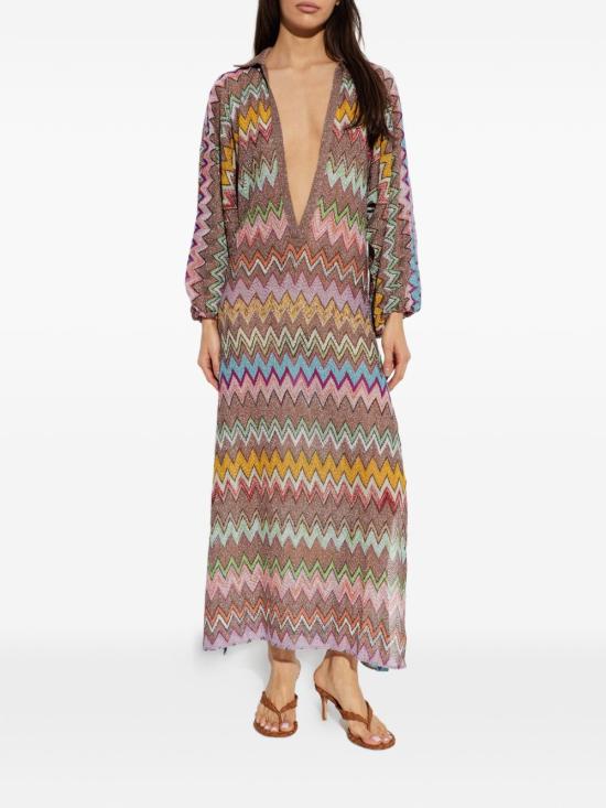 26SS 미소니 롱 원피스 MS26SQ1ZBR014KSM9YK MULTICOLOR - MISSONI