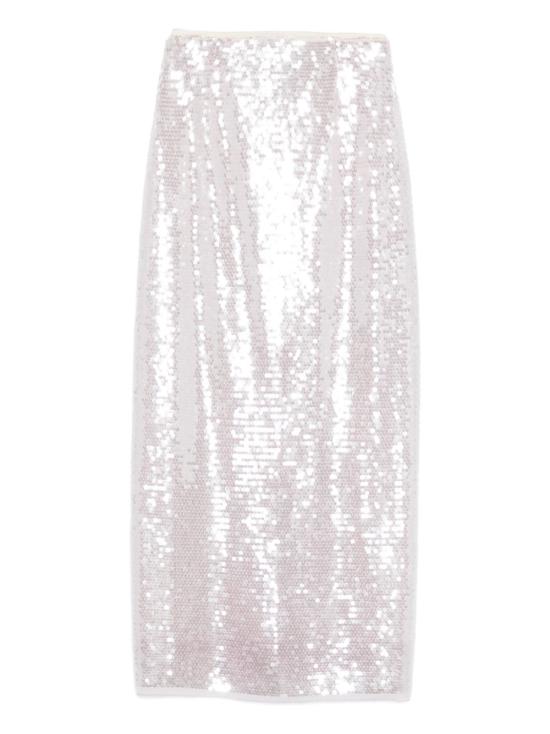 26SS 포르테포르테 롱 스커트 14894MYSKIRTCHARME ARGENTO