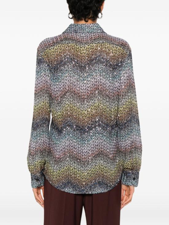 26SS 미소니 블라우스 DS26SJ0ZBC0065SMSNS BLU - MISSONI