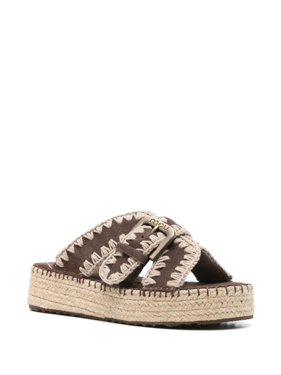 26SS 모우 뮬/슬리퍼 SW641003ADPBRO BROWN - MOU