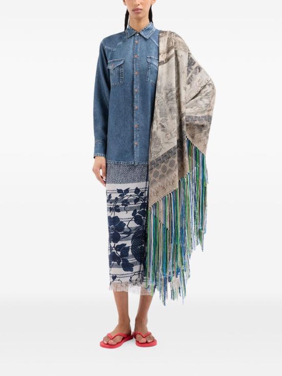 26SS 피에르루이마샤 롱 스커트 ALOESGO12830518397101 BLU - PIERRE LOUIS MASCIA