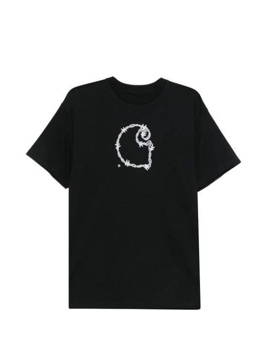 26SS 칼하트 WIP 숏슬리브 바브와이어 C 티셔츠 I03623789XX NERO