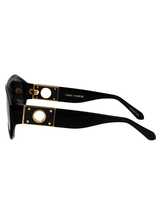 26SS 린다페로우 선글라스 LFL1652C1SUN 01 BLACK YELLOW GOLD GREY - LINDA FARROW