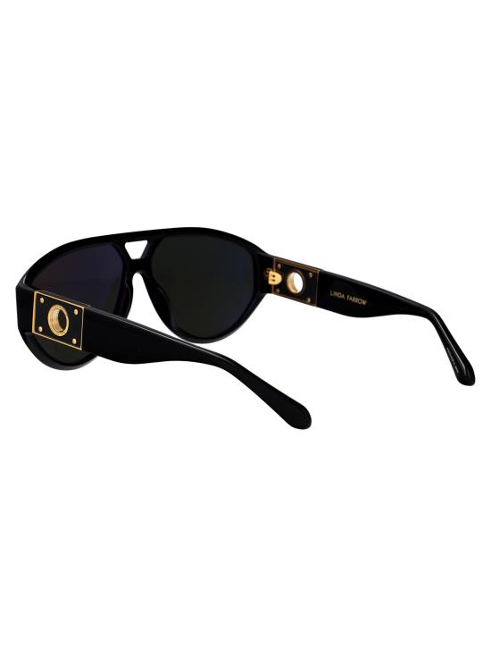 26SS 린다페로우 선글라스 LFL1652C1SUN 01 BLACK YELLOW GOLD GREY - LINDA FARROW