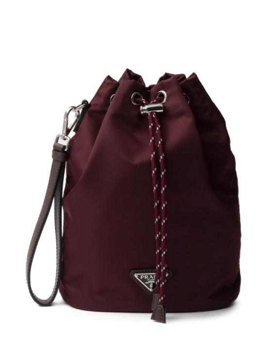 26SS 프라다 스피드락 리나일론 앤 레더 파우치 2NE0672HE1 F0007 BURGUNDY