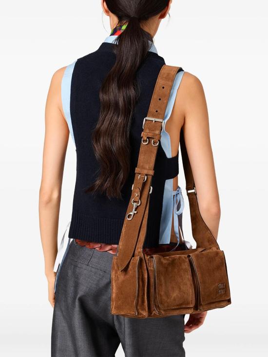 26SS 미우미우 크로스백 5BC205VPOO2CSS F0324 BROWN - MIU MIU
