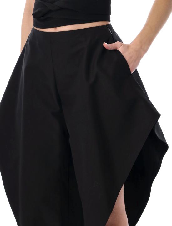 26SS 알라이아 스트레이트 팬츠 AA9P1348T447C 995 BLACK - ALAIA