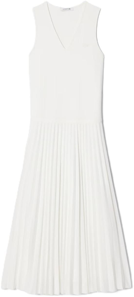 26SS 라코스테 롱 원피스 EF243270V WHITE