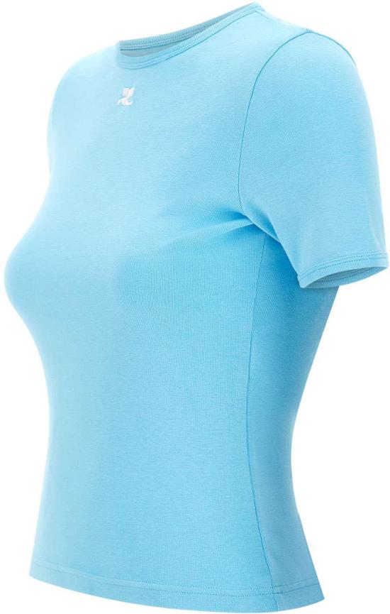 26SS 쿠레쥬 반팔 티셔츠 125JTS017JS02037027 LICHTBLUE - COURREGES