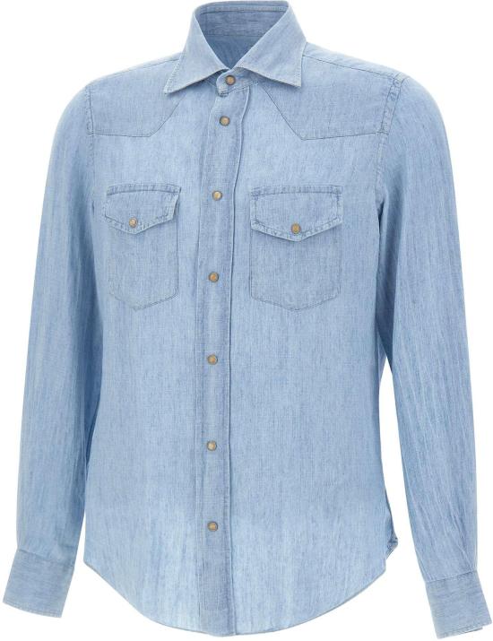 26SS 일레븐티 데님 셔츠 M75CAMK02TES0M14608 LICHTBLUE