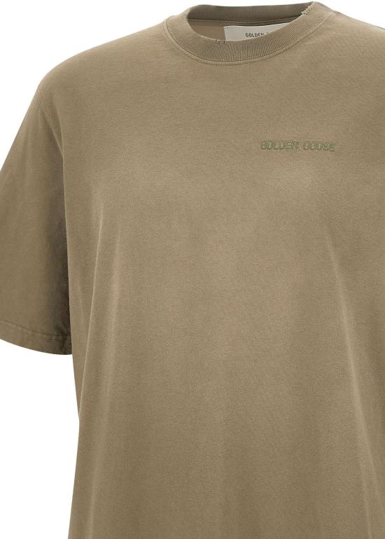 26SS 골든구스 반팔 티셔츠 GUP01873P00237915878 DONKERGREEN - GOLDEN GOOSE