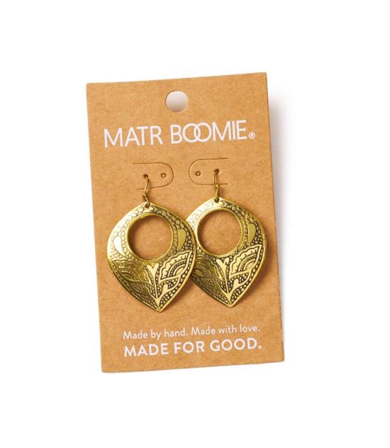  마트르 부미 이어링 야시 엠보싱 스테이트먼트 - MATR BOOMIE