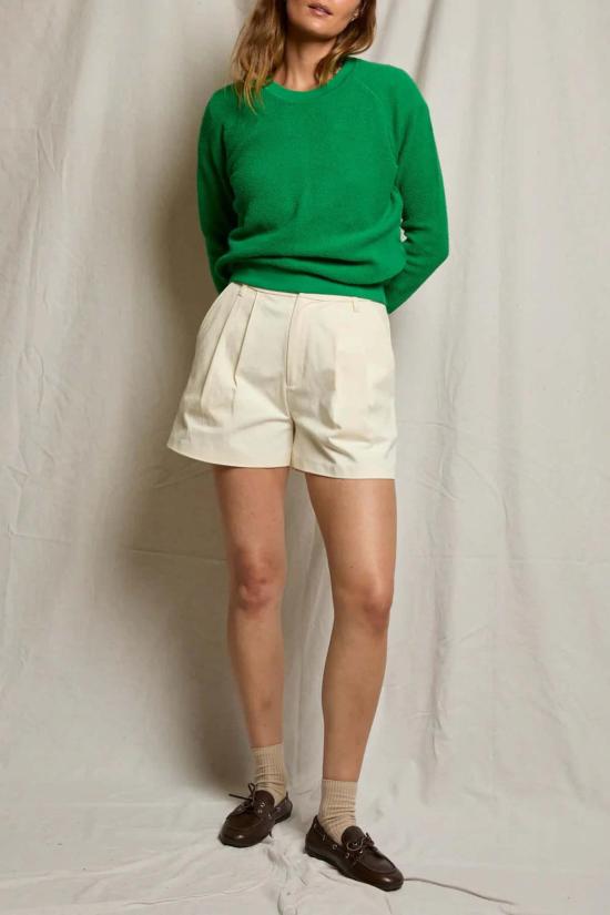  퍼펙트 화이트 티 스웨터 지기 리버스 플리스 크루넥 스웨트셔츠 - PERFECT WHITE TEE
