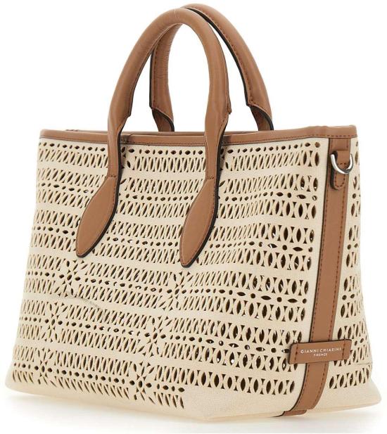 26SS 지아니 끼아리니 토트백 BS11506COMMCNVLSPANNACORDACLAY BEIGE - GIANNI CHIARINI