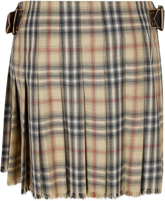  버버리 체크 울 미니 킬트 8118152 BEIGE - BURBERRY