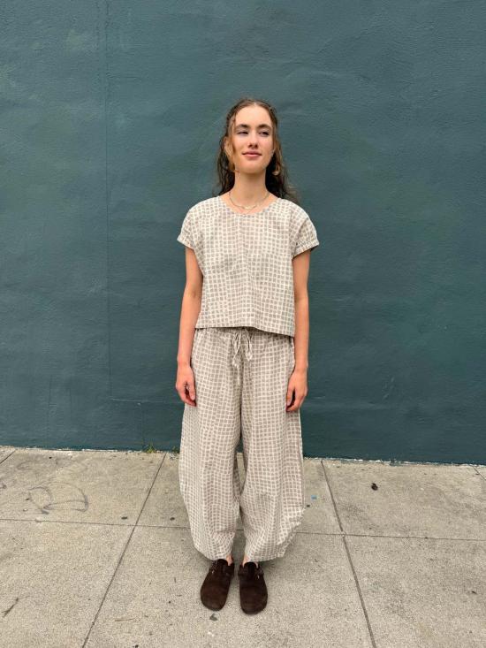  해피 프렌치 갱 팔라초 팬츠 마리우스 그레이 스몰 스퀘어 - HAPPY FRENCH GANG