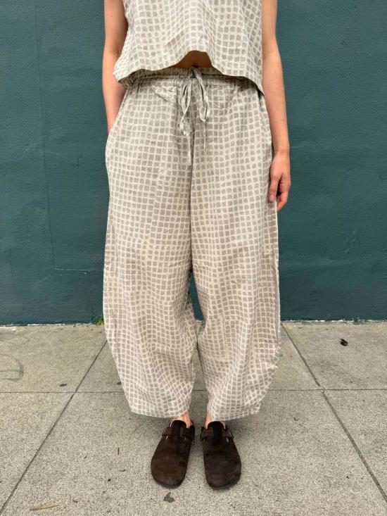  해피 프렌치 갱 팔라초 팬츠 마리우스 그레이 스몰 스퀘어