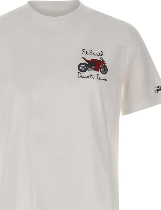 26SS 세인트바쓰 반팔 티셔츠 POT000104521L WHITE - MC2 SAINT BARTH