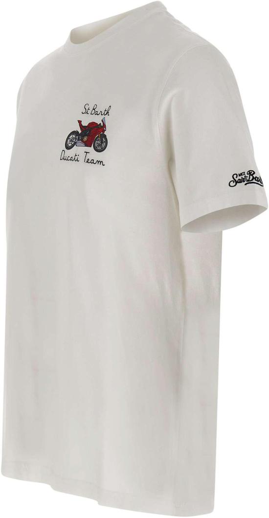 26SS 세인트바쓰 반팔 티셔츠 POT000104521L WHITE - MC2 SAINT BARTH