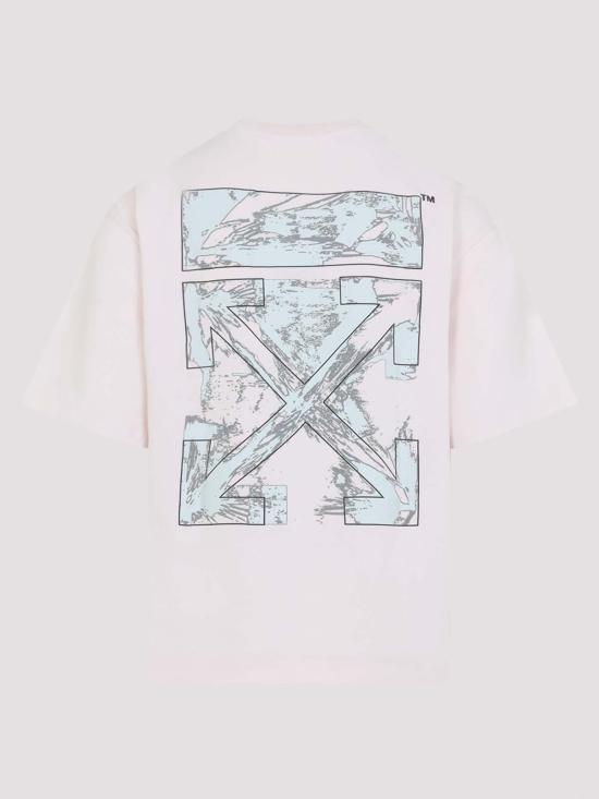 26SS 오프화이트 반팔 티셔츠 OMAA120S26JER00R 6080 MAUVE - OFF WHITE