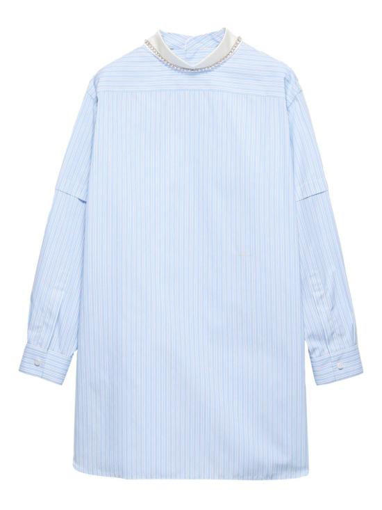 26SS 프라다 긴팔 티셔츠 P953NR17ND S OOOF0C9N Ligh blue - PRADA