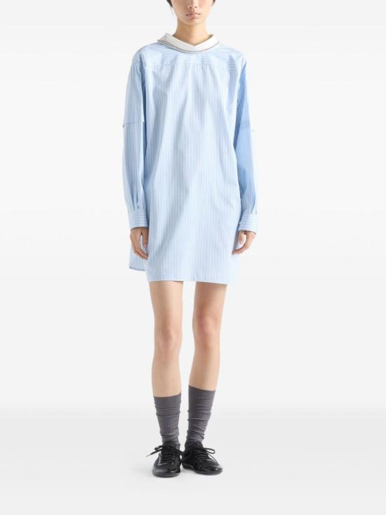 26SS 프라다 긴팔 티셔츠 P953NR17ND S OOOF0C9N Ligh blue - PRADA