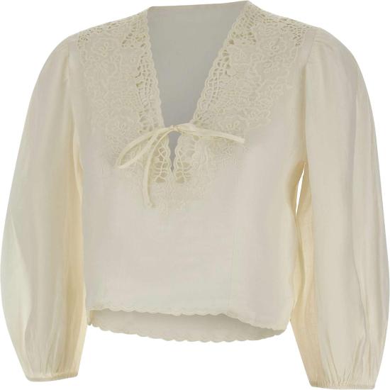 26SS 보스 블라우스 50556734118 WHITE