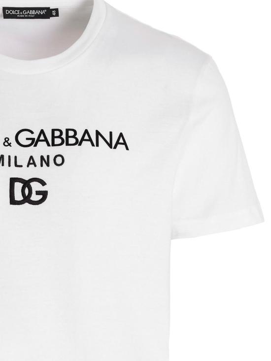  돌체앤가바나 반팔 티셔츠 G8NC5ZG7B9XW0800 White - DOLCE & GABBANA