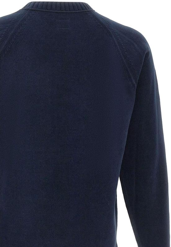 26SS 씨피 컴퍼니 코튼 셔닐 크루넥 렌즈 스웨터 20CMKN117A005687G889 NAVY - C.P. COMPANY
