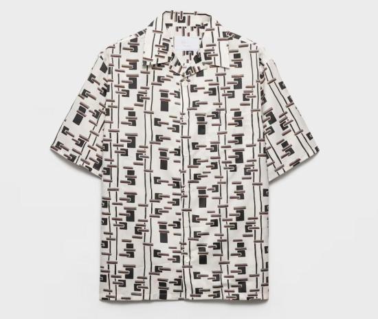 26SS 프라다 반팔 셔츠 UCS41419GW S UMOF0S8V