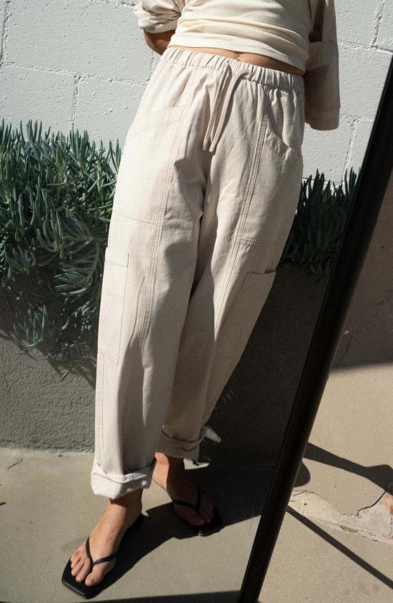  네라네제 트레이닝/조거 팬츠 네라네즈 루아르 포켓 팬츠 클라우드 - NERANESE