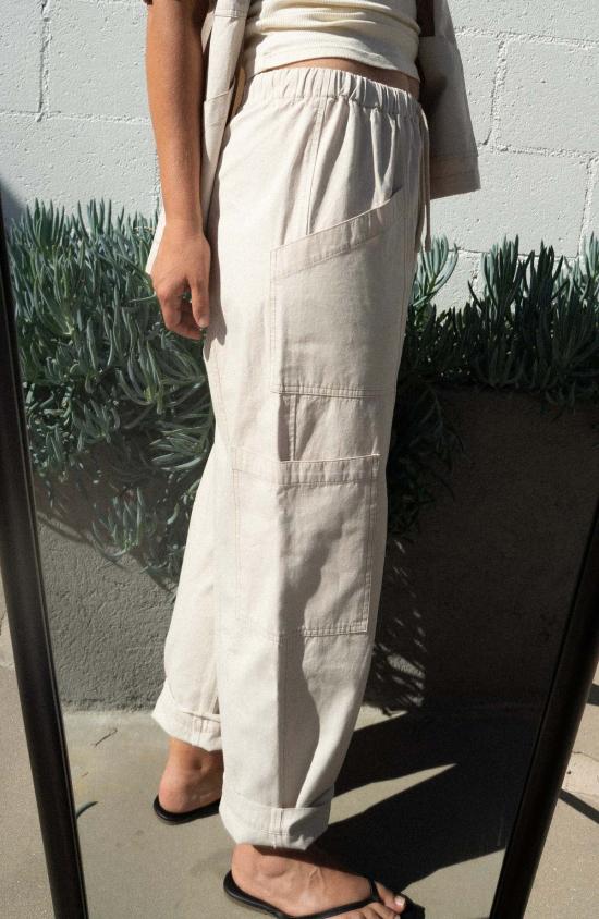  네라네제 트레이닝/조거 팬츠 네라네즈 루아르 포켓 팬츠 클라우드 - NERANESE