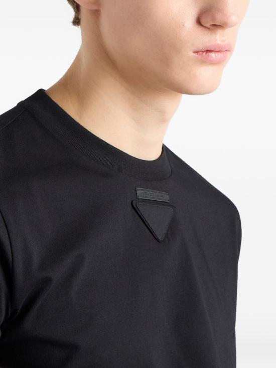26SS 프라다 쉐이퍼블 코튼 티셔츠 UJN97911CD S OOOF0002 Black - PRADA