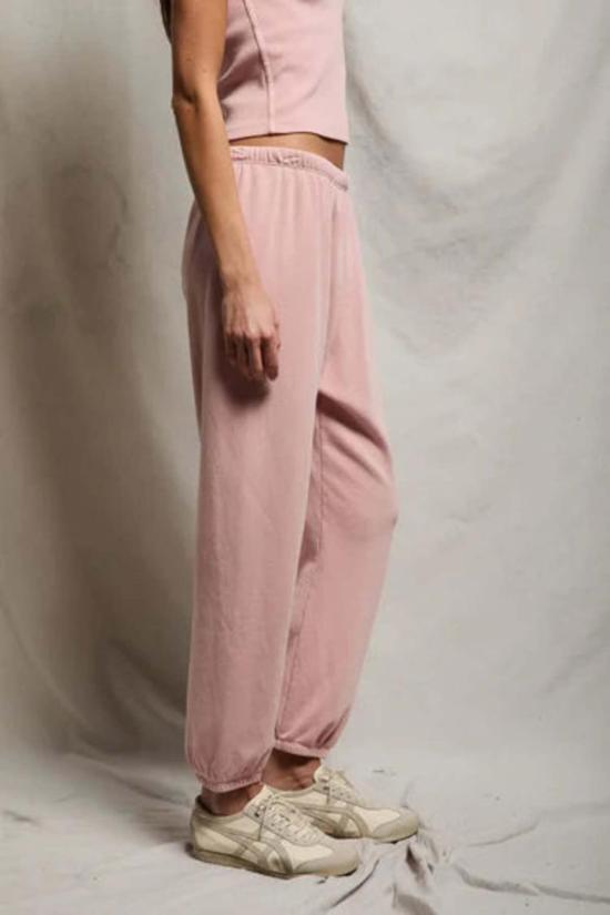  퍼펙트 화이트 티 트레이닝/조거 팬츠 조니 프렌치 테리 조거 빈티지 핑크 - PERFECT WHITE TEE