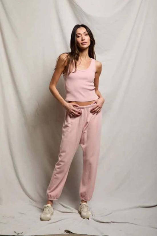  퍼펙트 화이트 티 트레이닝/조거 팬츠 조니 프렌치 테리 조거 빈티지 핑크 - PERFECT WHITE TEE