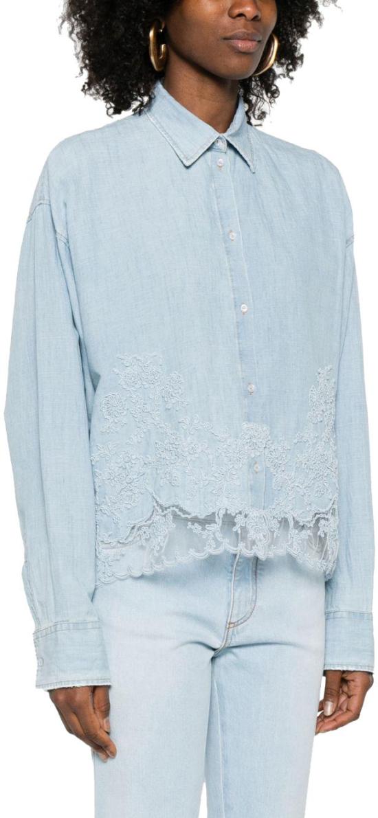 26SS 에르마노 설비노 블라우스 D482K365APTZD44115 LICHTBLUE - ERMANNO SCERVINO