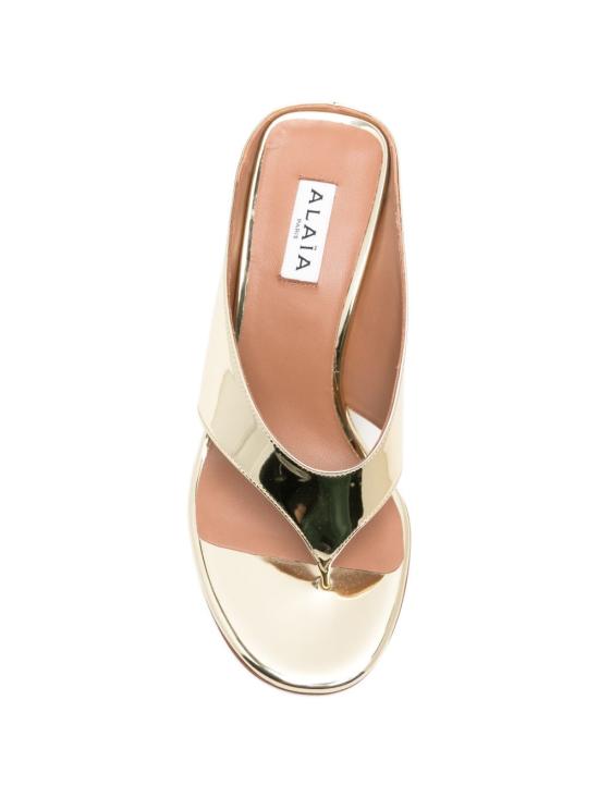 26SS 알라이아 뮬/슬리퍼 AA3M105A047 240 Oro - ALAIA