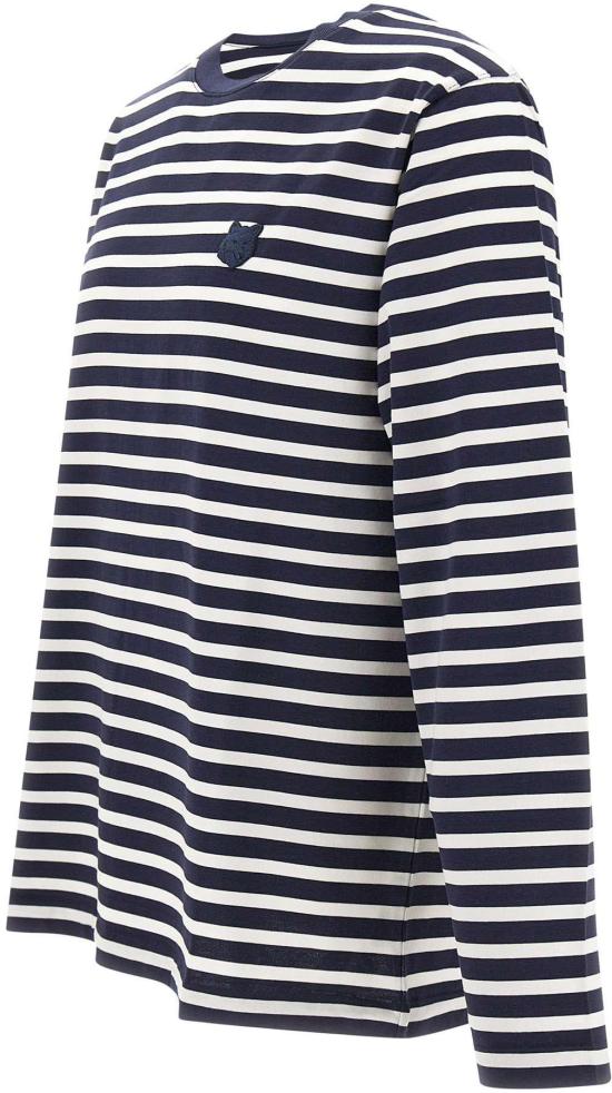 25FW 메종키츠네 폭스 헤드 롱슬리브 티셔츠 PM00122KJ0044B481 NAVY - MAISON KITSUNE