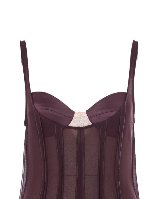 26SS 엘리자베타프랜치 롱 원피스 AB93462E2 644 Brown - ELISABETTA FRANCHI