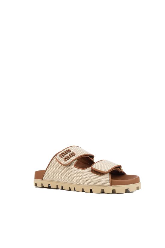 26SS 미우미우 뮬/슬리퍼 5XX658F010Q1D F062F NATURALE BRANDY - MIU MIU