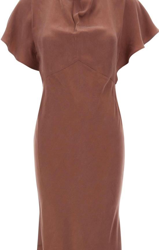 26SS 보스 롱 원피스 50559082604 BROWN - BOSS