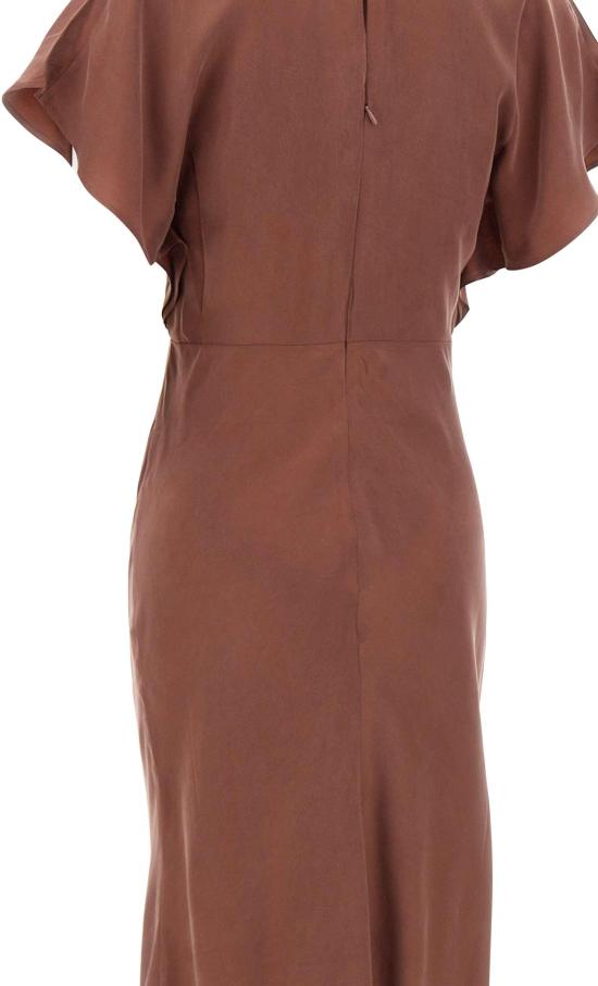 26SS 보스 롱 원피스 50559082604 BROWN - BOSS