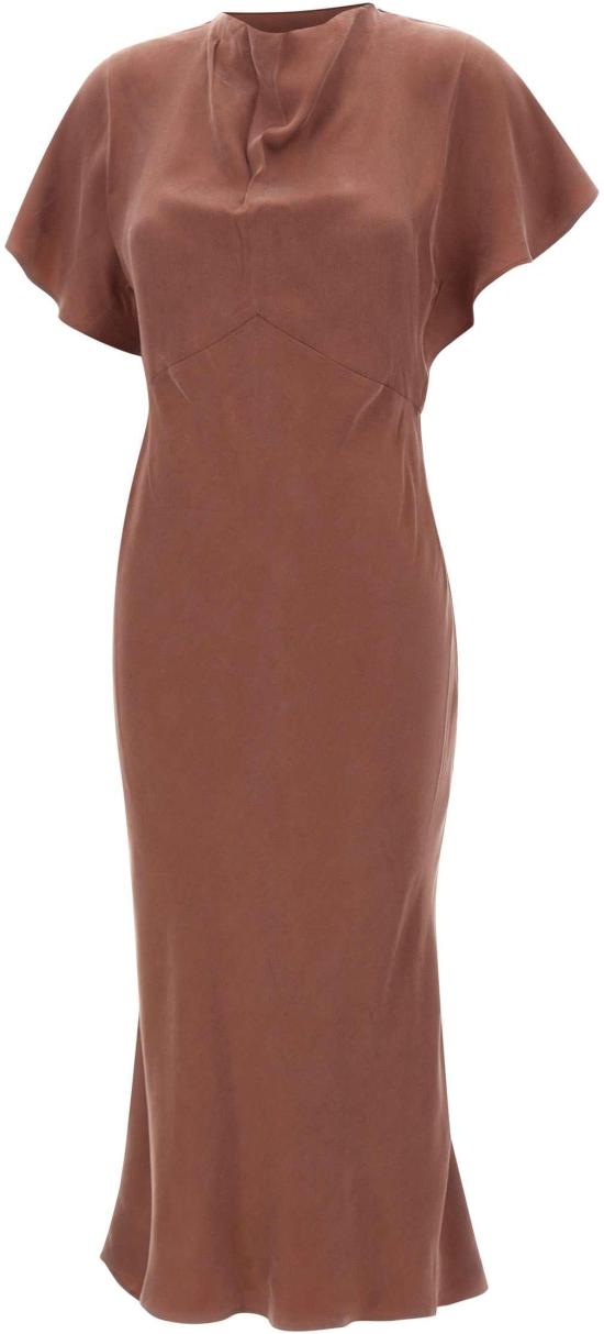 26SS 보스 롱 원피스 50559082604 BROWN