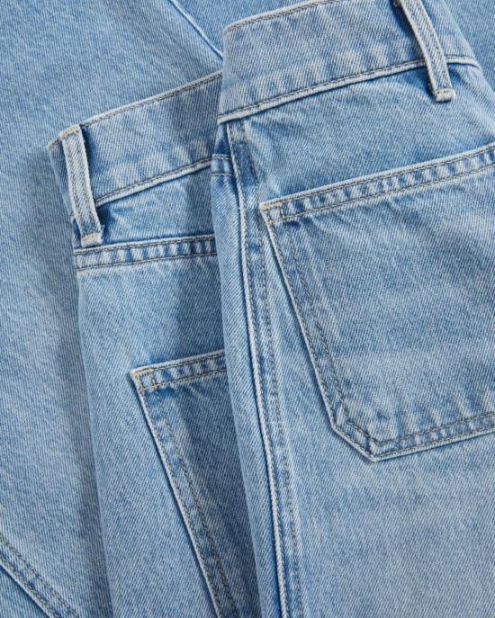  베로니카비어드 데님 팬츠 베로니카 비어드 테일러 크롭 패치 포켓 와이드 레그 진 빅 스플래시 - VERONICA BEARD