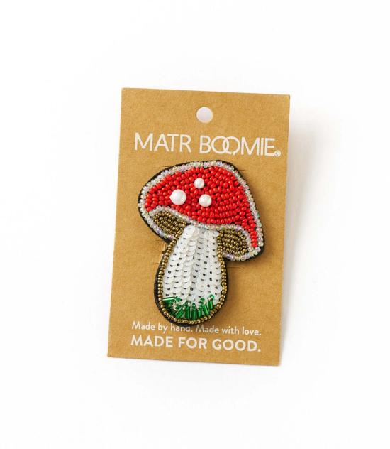  마트르 부미 브로치 Matr Boomie Bala Mani 파란색 버섯  핀 - MATR BOOMIE