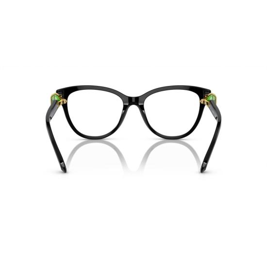 26SS 스와로브스키 안경 녹색 크리스탈 장식이 있는 캣아이 - SWAROVSKI